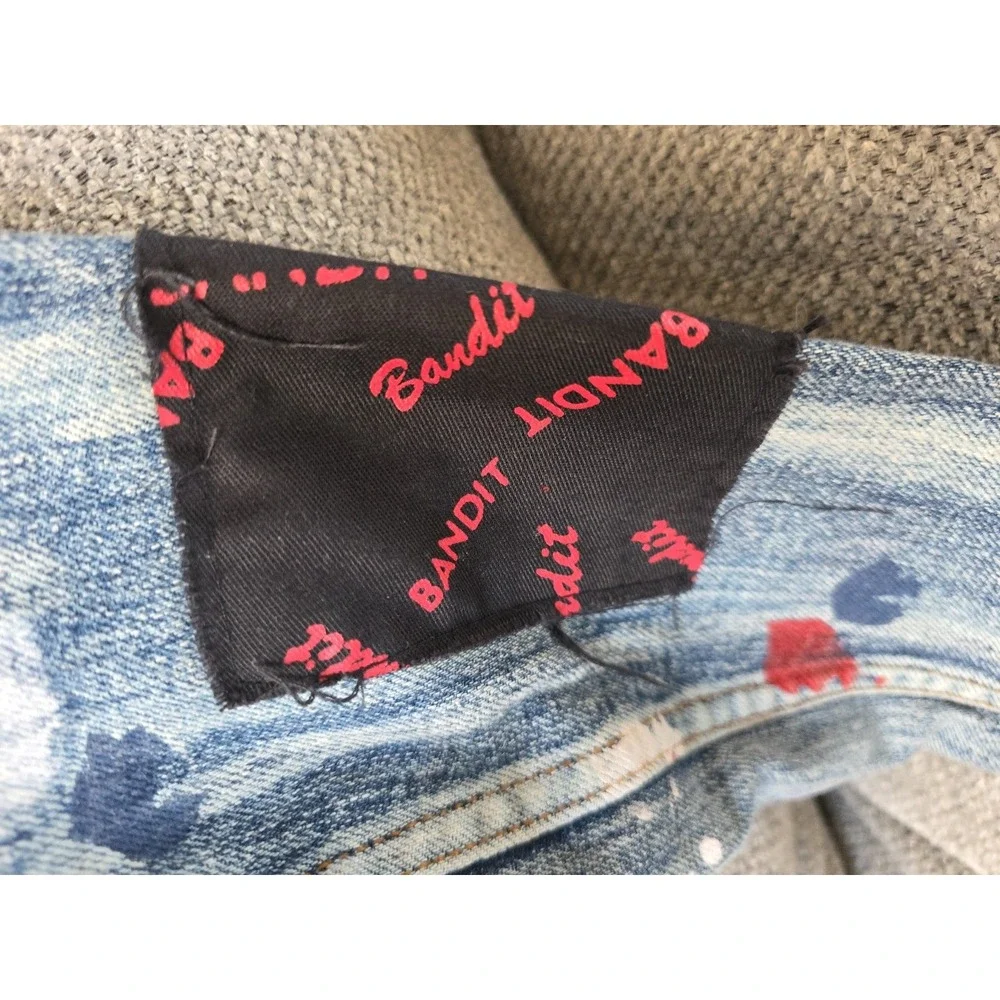 Evolution‎ in Design Youth Ripped Painted Denim Jacket Size 5